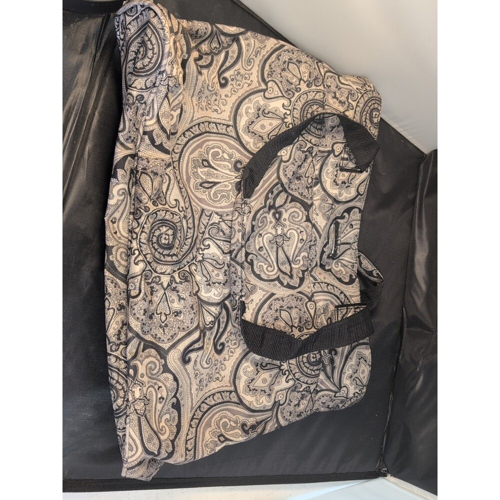 Waverly Boutque Tote Grey And Black #5540